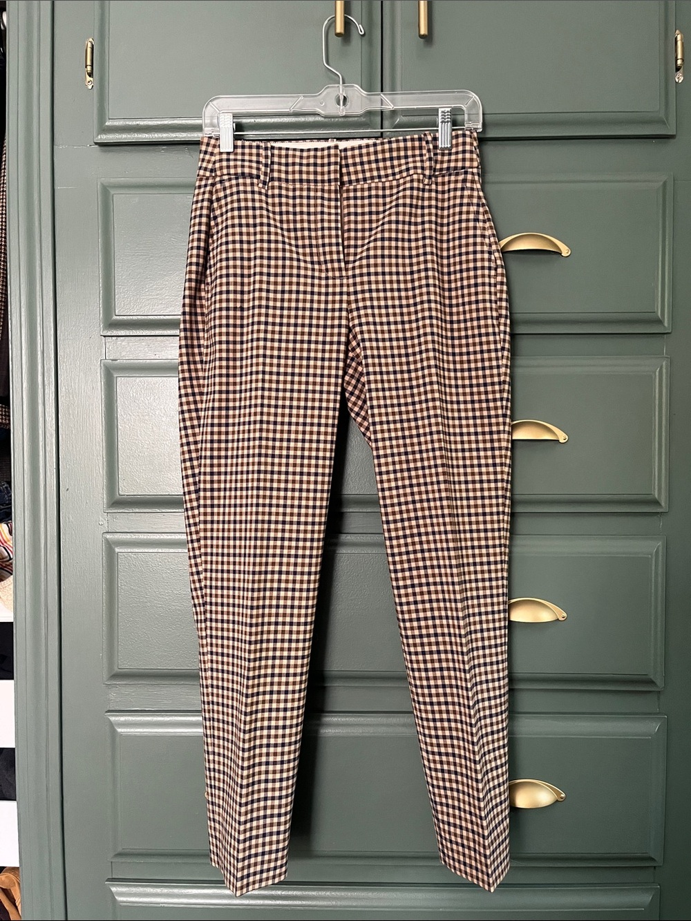 J.Crew Tollegno 1900 Trousers, Honey Plaid
